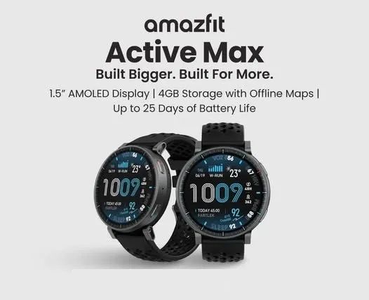 Amazfit Active Max Tela AMOLED até 25 de bateria - Foto 3