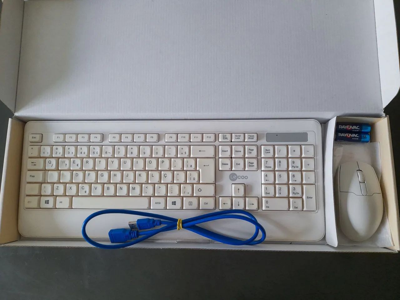 Teclado e Mouse Sem Fio Logitech Branco (Excelente estado e na caixa!) - Foto 2