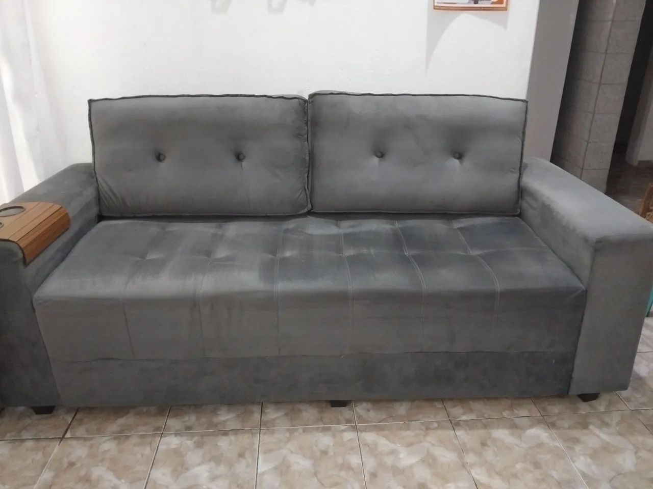 Conjunto de sofá 2 e 3 lugares semi novo - Foto 2