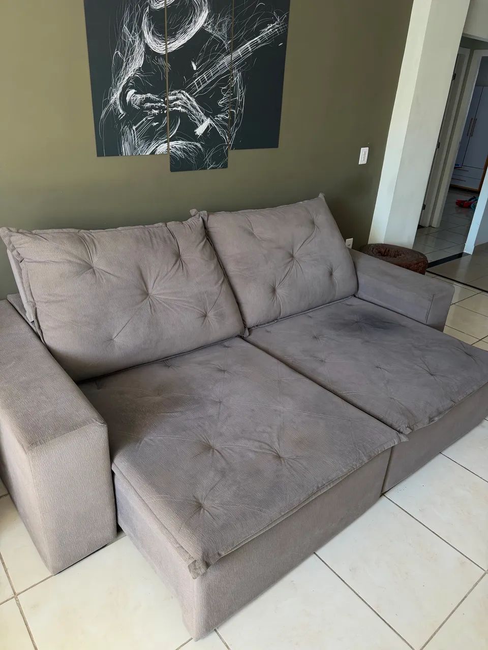 Sofá retrátil 2,5 metros - Foto 2
