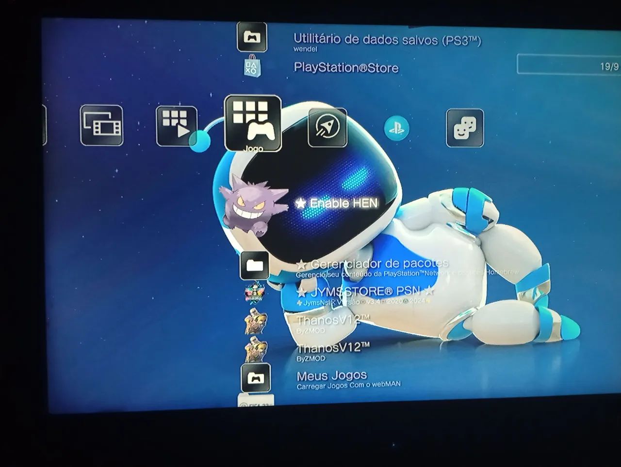 Vendo ps3 desbloqueado com cabos e vem junto 1 controle  - Foto 2