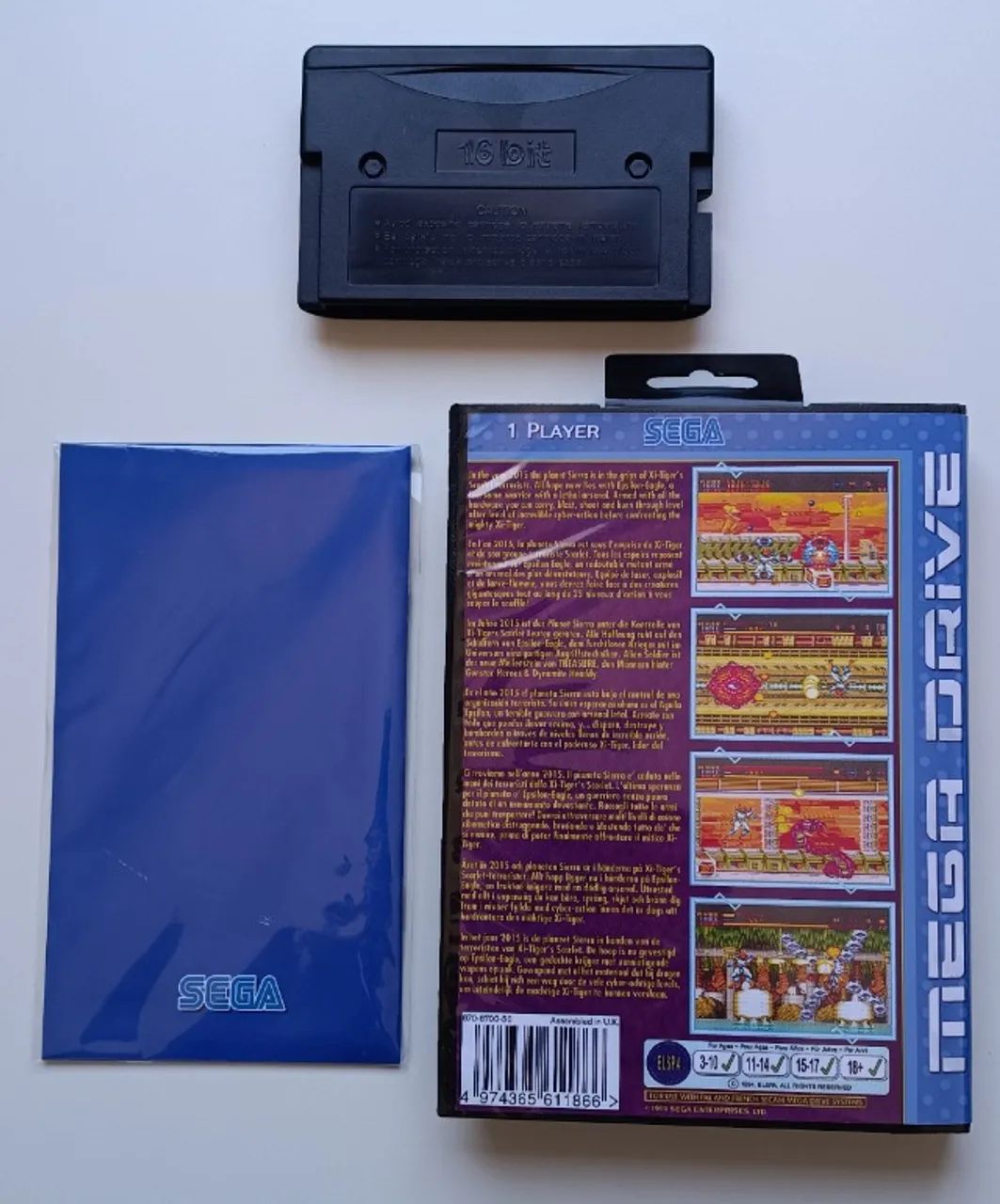 Jogo Alien Soldier- Mega Drive Com Capa E Manual - Foto 2