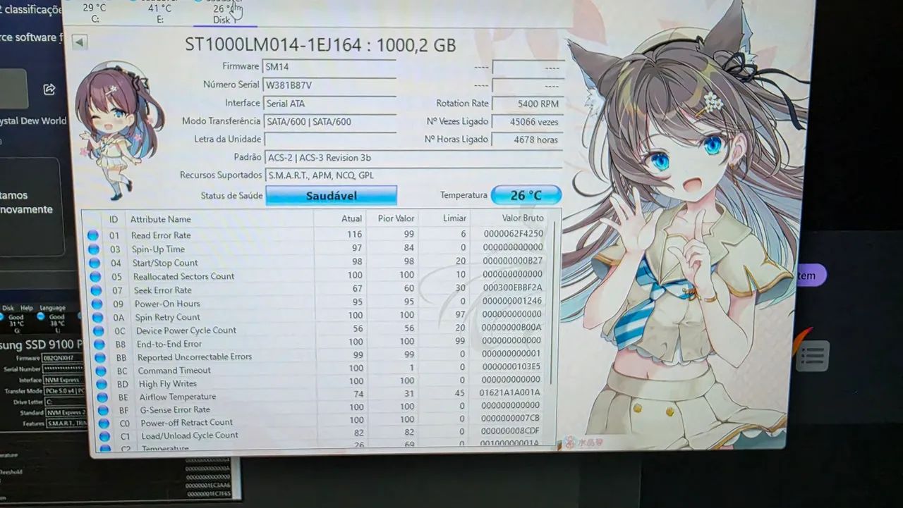 Hd 1tb sata notebook saúde 100% seagete - Foto 2
