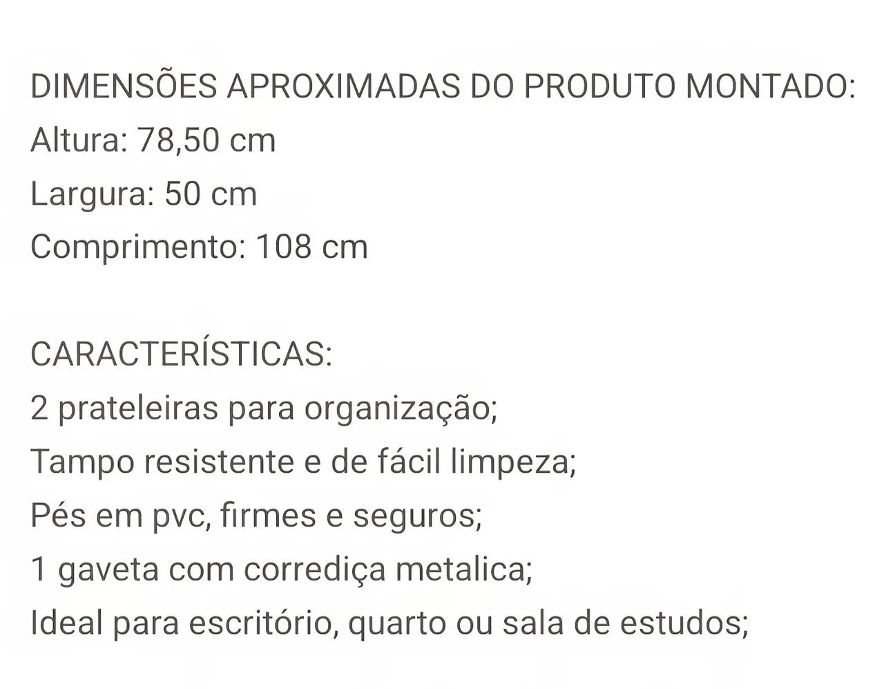 Escrivaninha - Mesa escritório mdf  - Foto 4