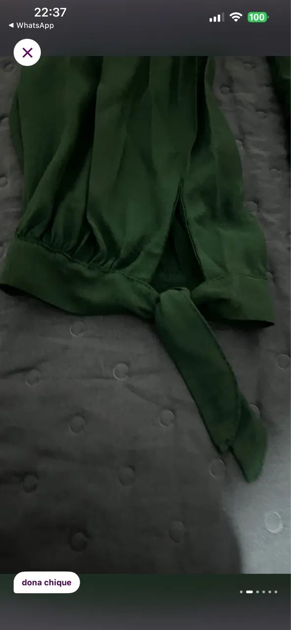 vestido mídi - verde militar  - Foto 5