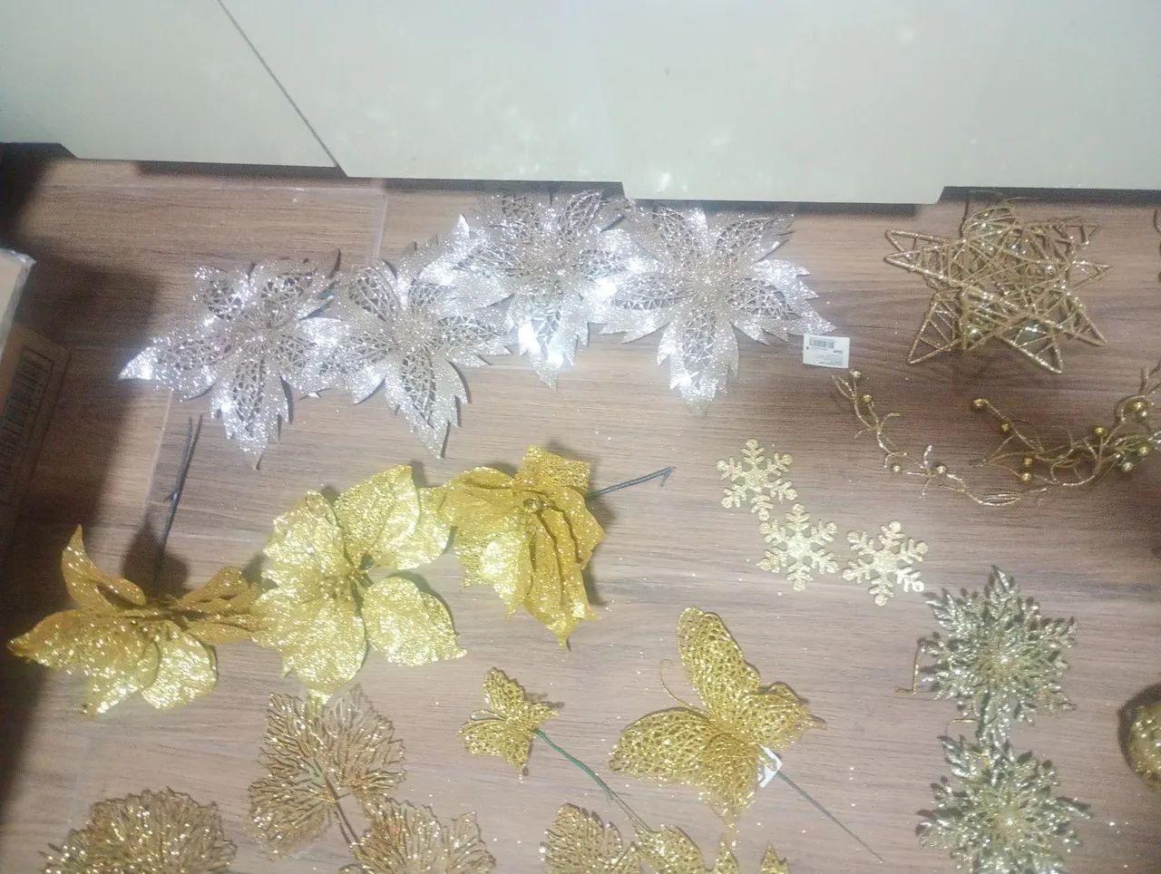 Kit Natal enfeites dourados  - Foto 4