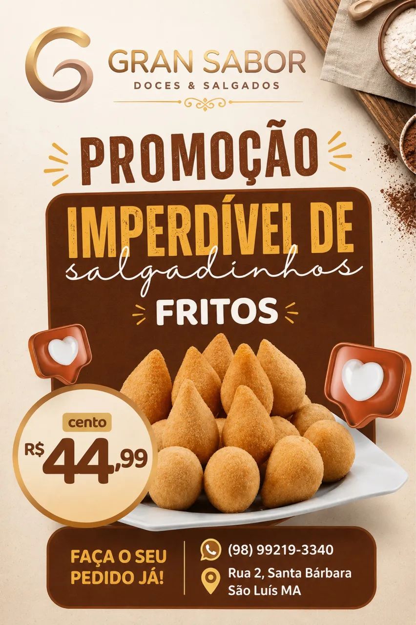 SUPER PROMOÇÃO DE SALGADOS FRITOS  - Foto 2