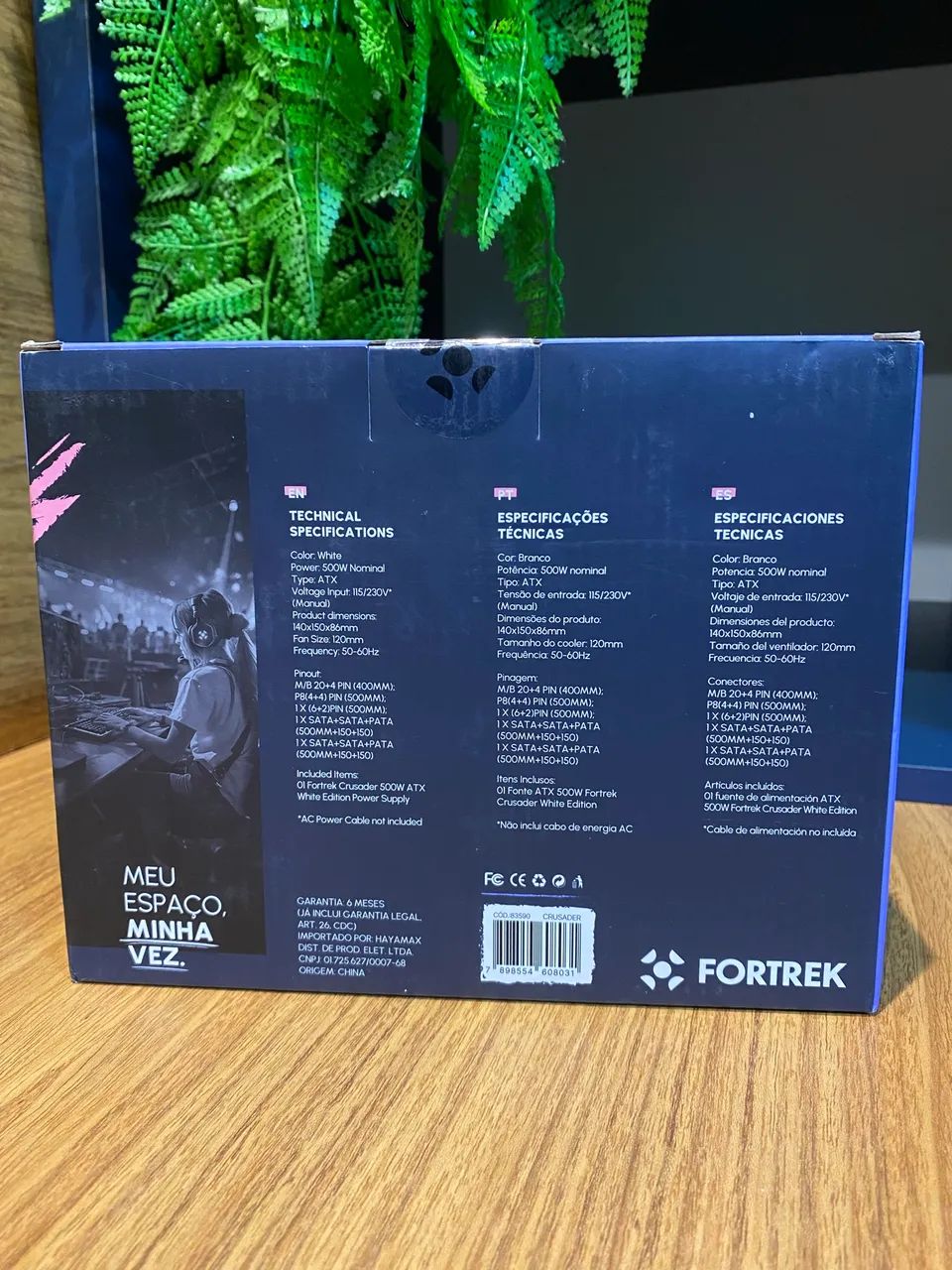 Fonte 500w Fortrek Branca NOVA! - Foto 2