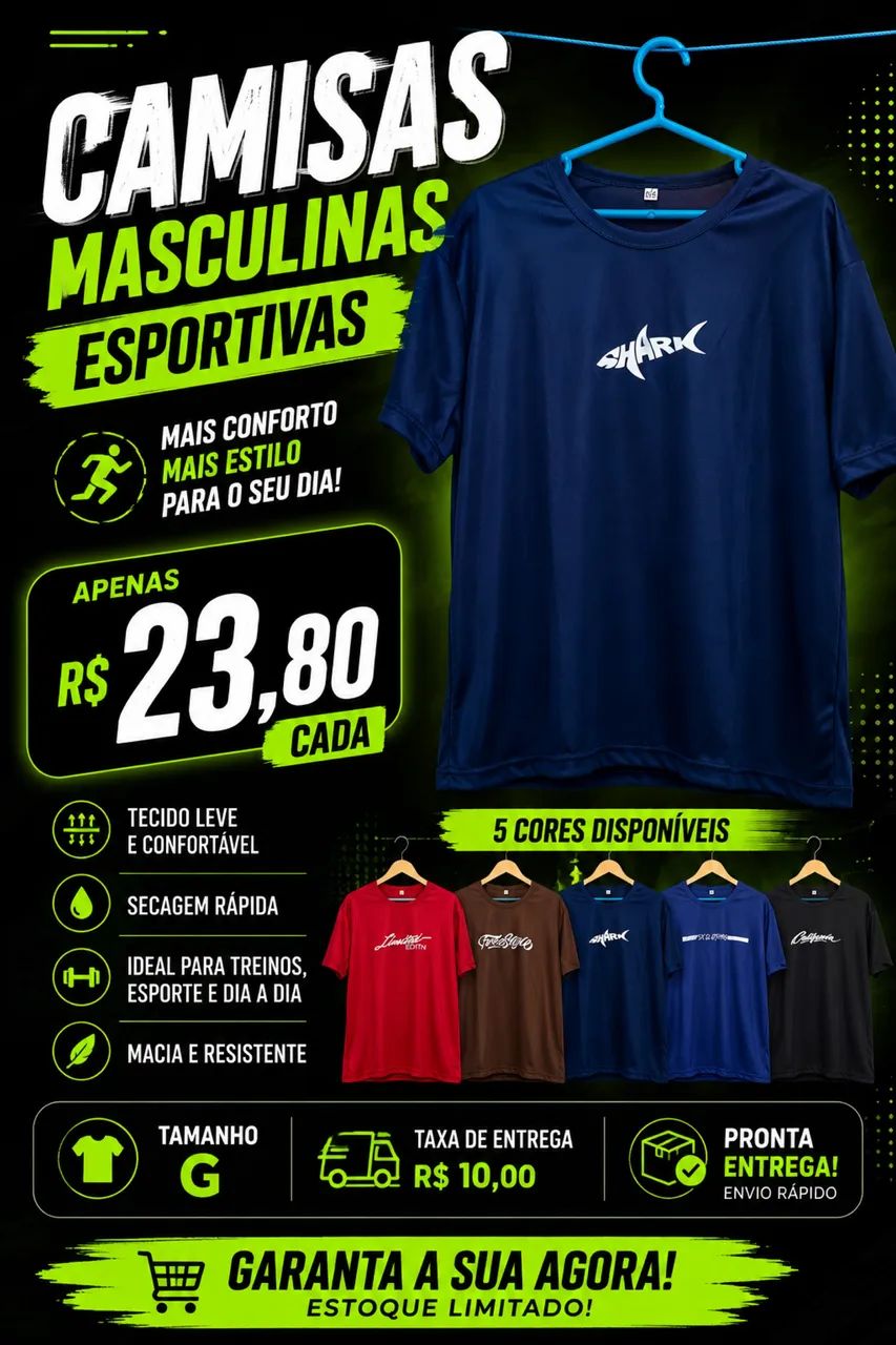 Camisa esportiva 