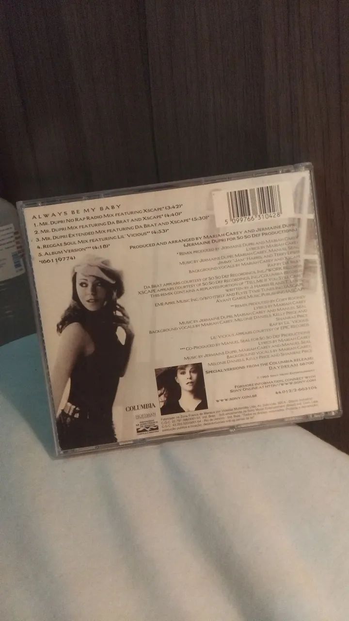 CD single Mariah Carey Always Be My Baby Nacional - Foto 2