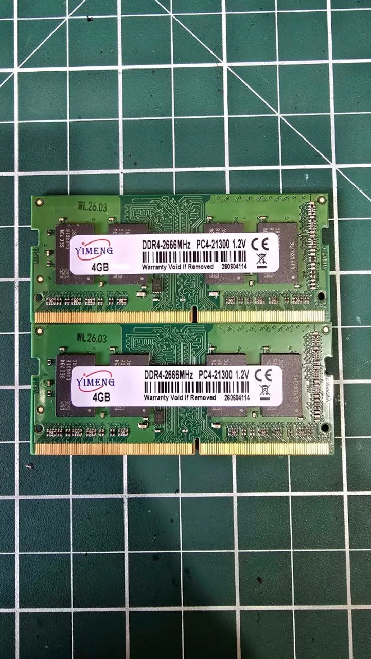 Memória RAM DDR4 Yimeng 8GB (2x4GB) SO-DIMM ? Notebook e Mini PC