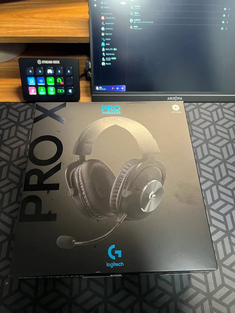 Headset Logitech G Pro X sem fio  - Foto 4