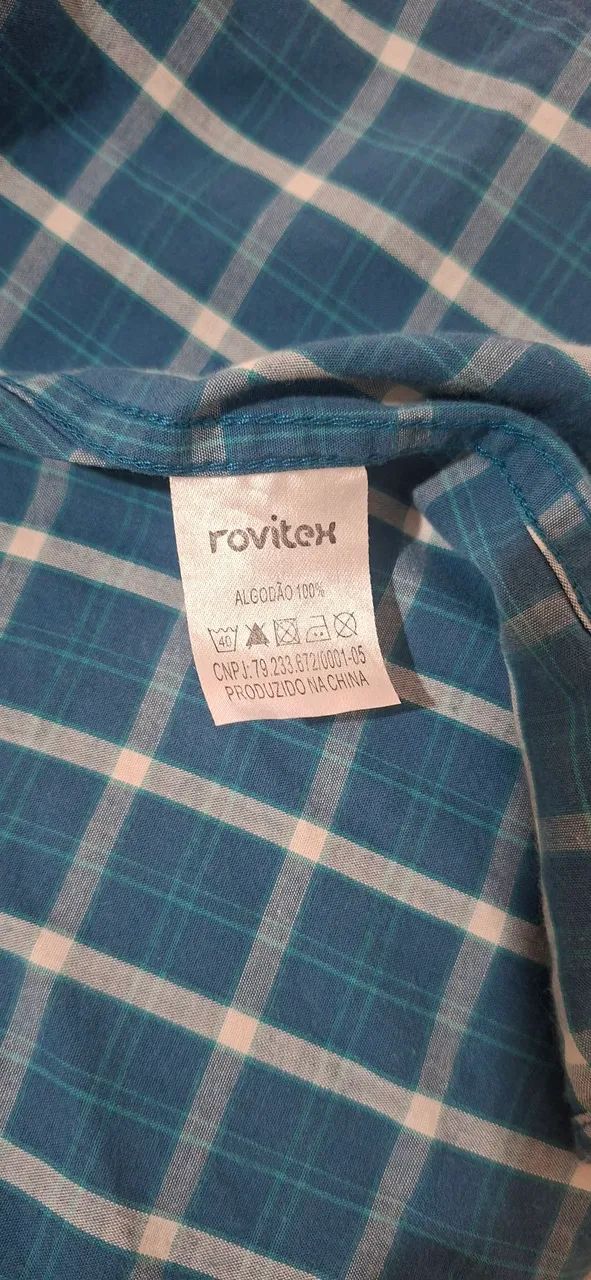 Camiseta xadrez verde água - Foto 3
