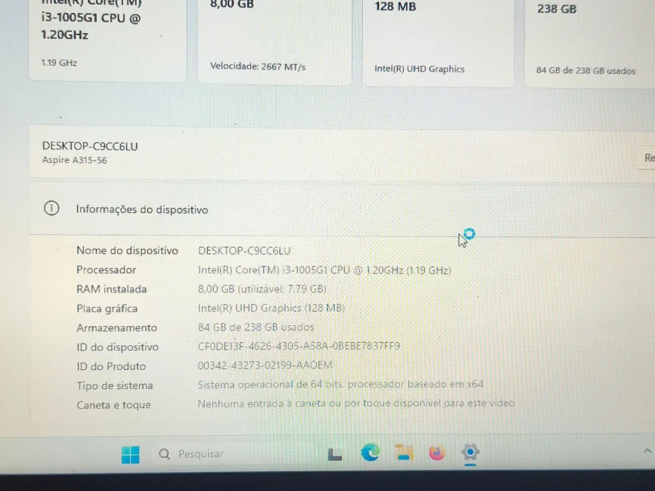 Vendo notebook aspire3 - Foto 4