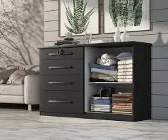Cômoda Mariah 4Gvs 2Pts Onix Quarta Divisão - Entrega Rápida!  - Foto 2