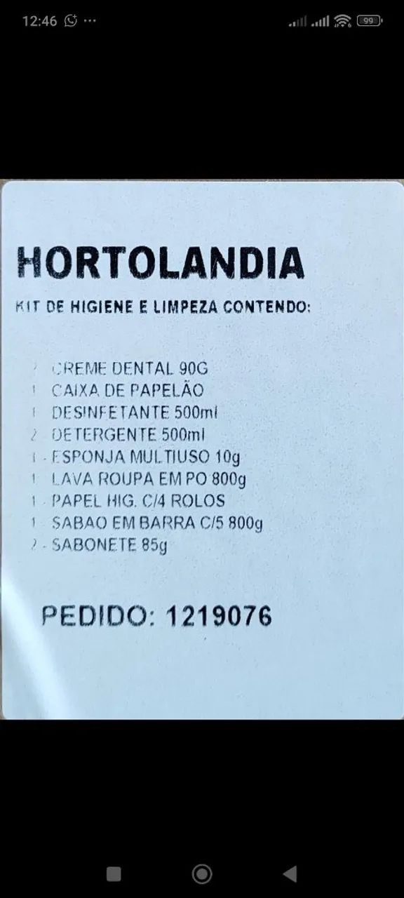 Cesta básica  - Foto 3