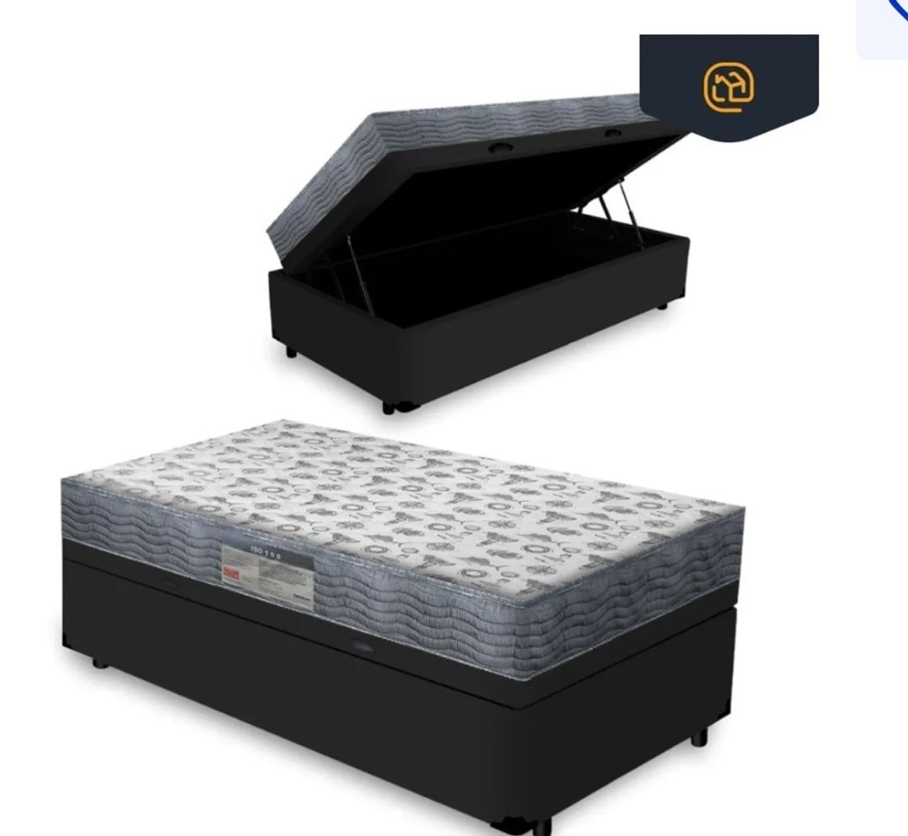 Vendo Cama Box Solteiro - Ortobom