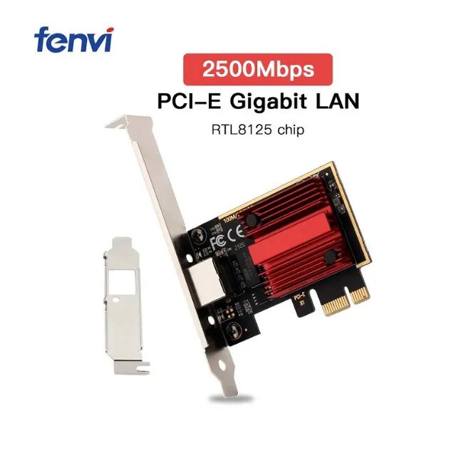 Placa de Rede 2.5g  Pci-e Rj45 2500Mbps Fenvi