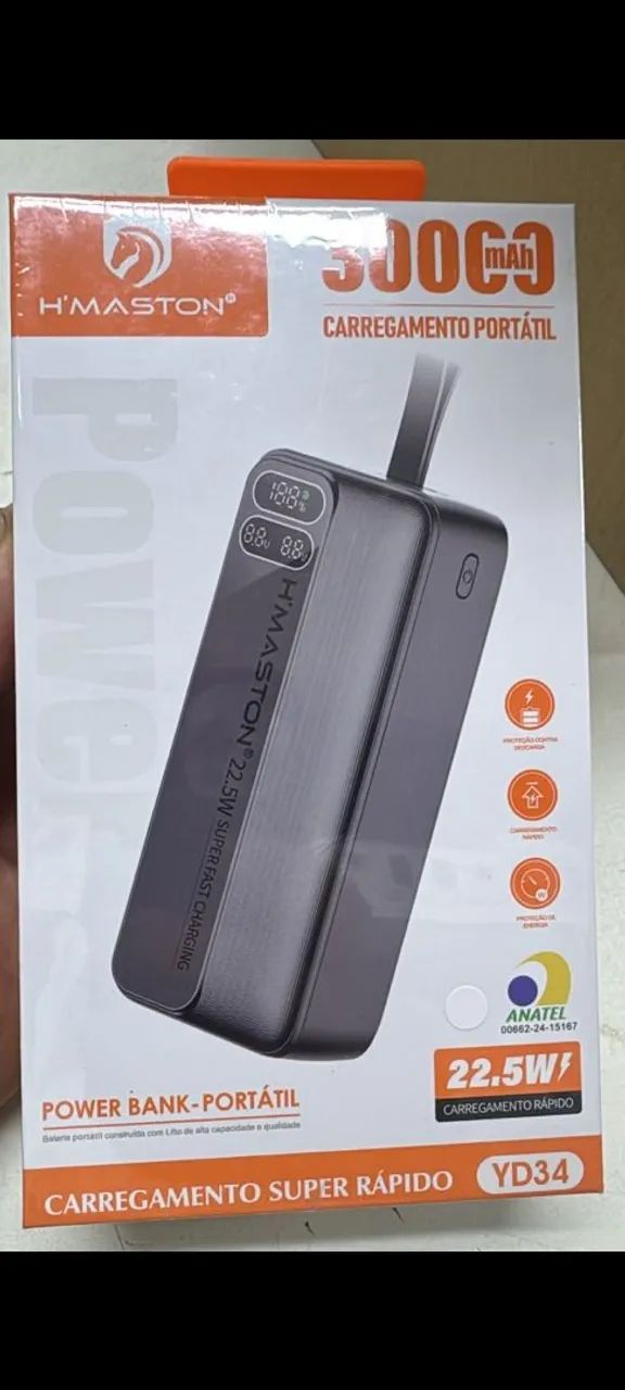 Carregador portátil de 30mil wt - Foto 3