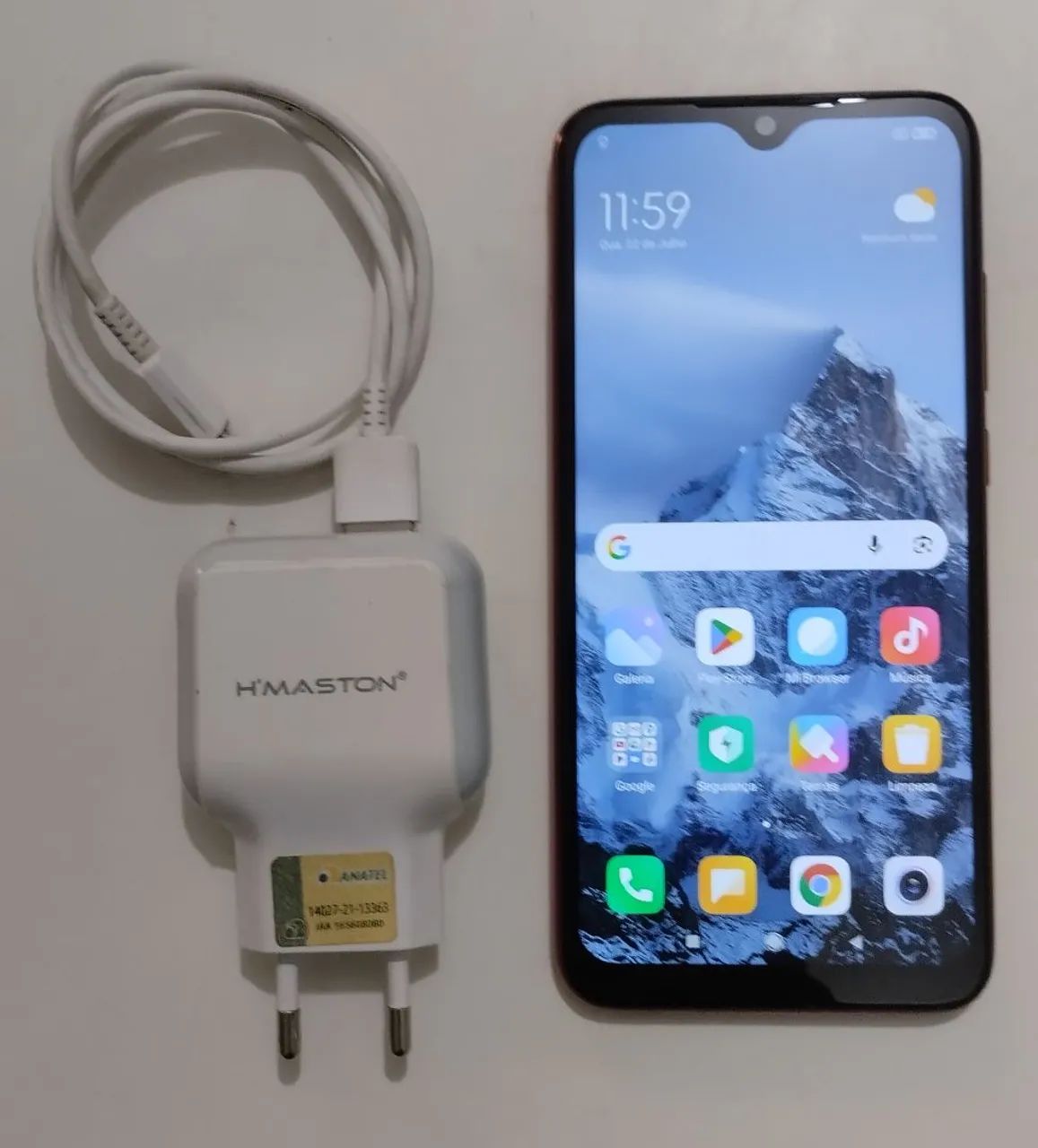 OPORTUNIDADE IMPERDÍVEL * Smartphone Xiomi Note 9 com carregador turbo 