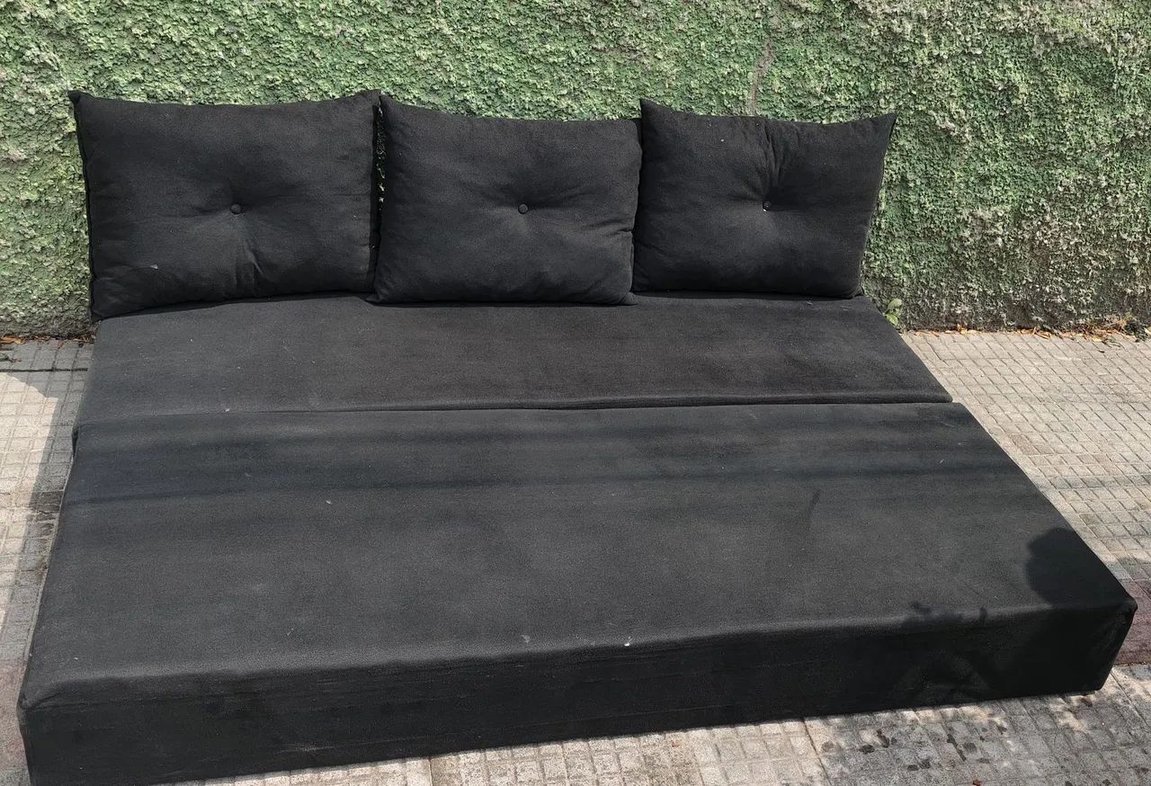 SOFÁ CAMA PRETO  - Foto 4