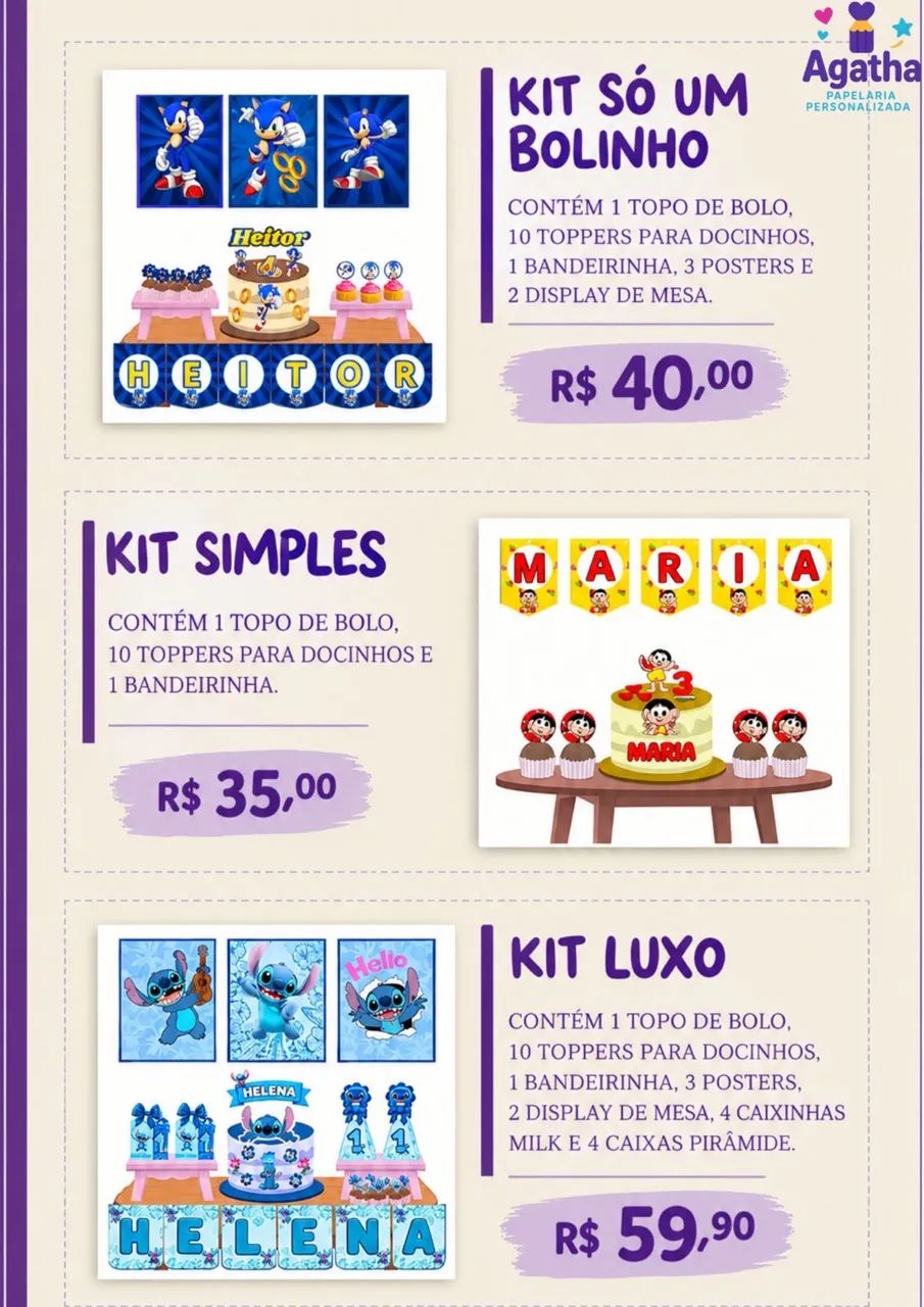 Kit festa 