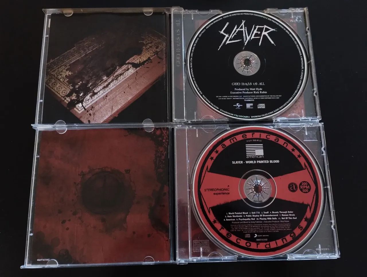 Combo Slayer - God Hates Us All e World Painted Blood - Thrash