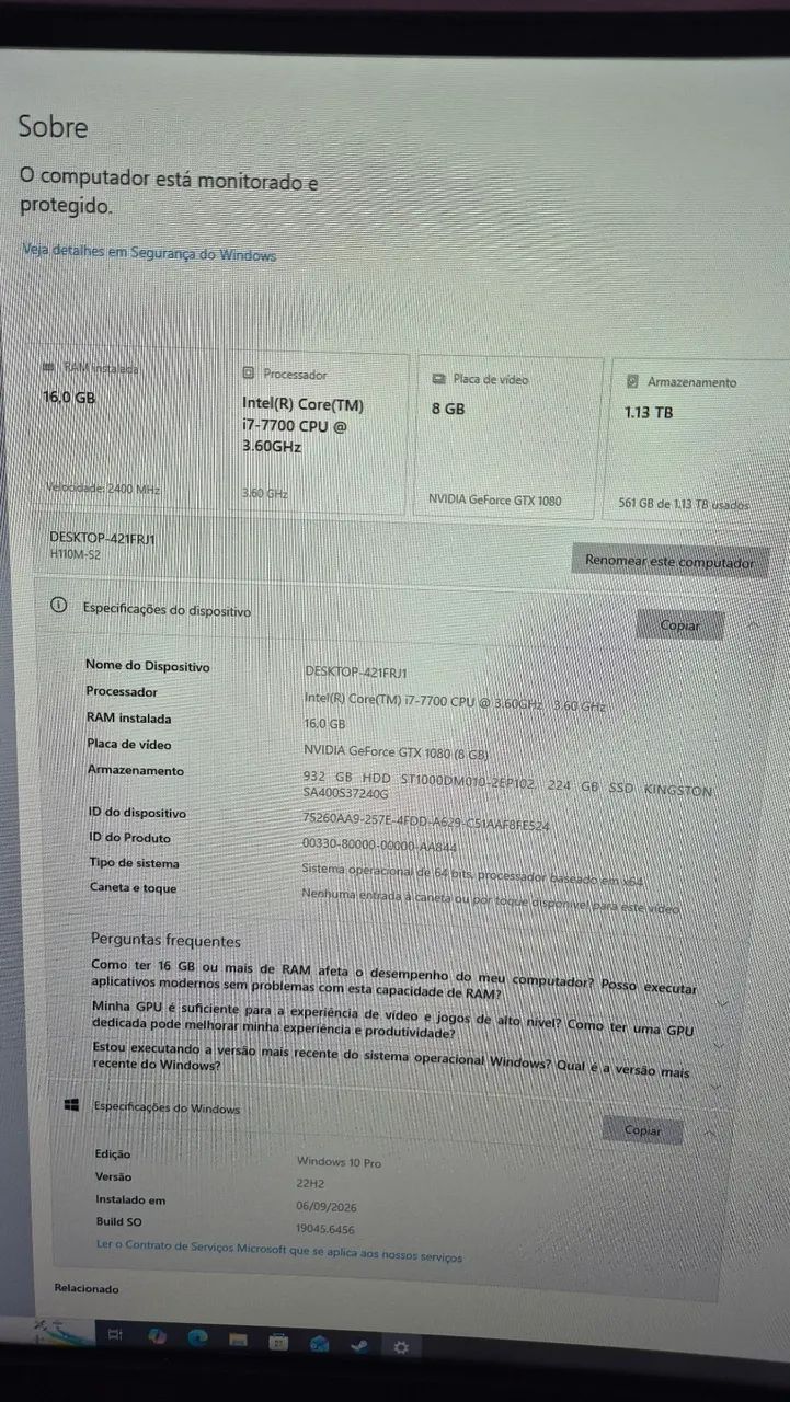 Pc Gamer i7 gtx 1080 - Foto 5