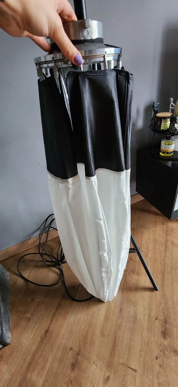 Kit iluminação-Iluminador NiceFoto HC-1000SB - Estúdio de fotos, com Difusor Esférico - Foto 4