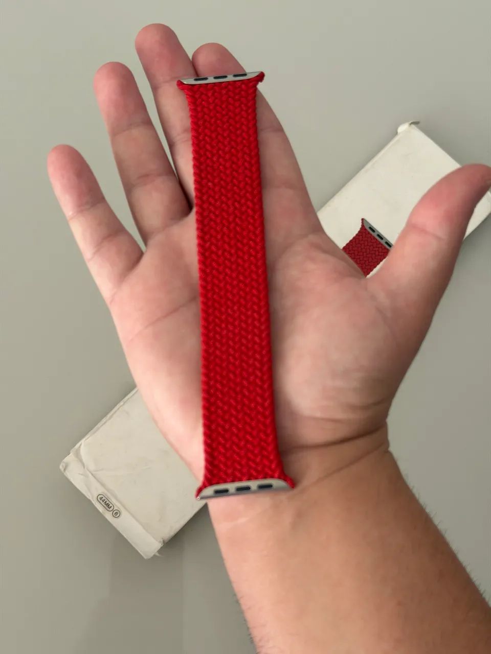 Pulseira Apple Watch original Apple Braided Solo loop Red tamanho 6 - Foto 2