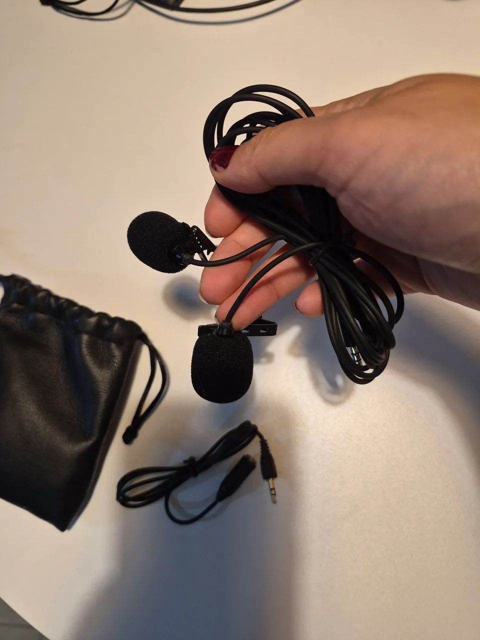 Microfone de lapela com fio para celular  - Foto 2