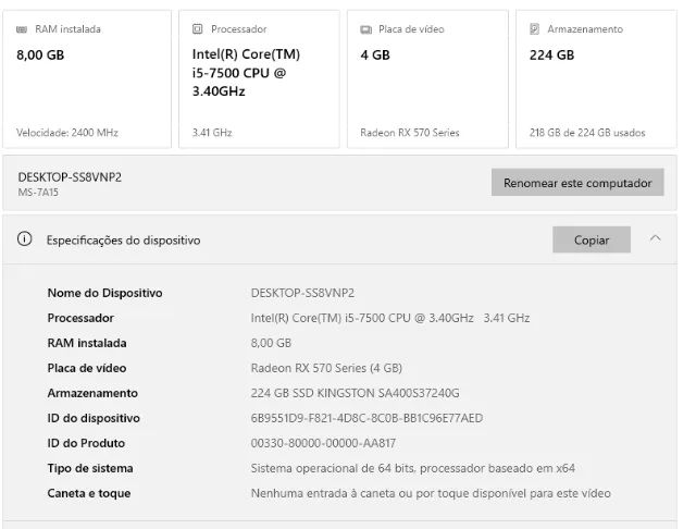 PC Gamer completão i5 + RX570 + SSD - Foto 3