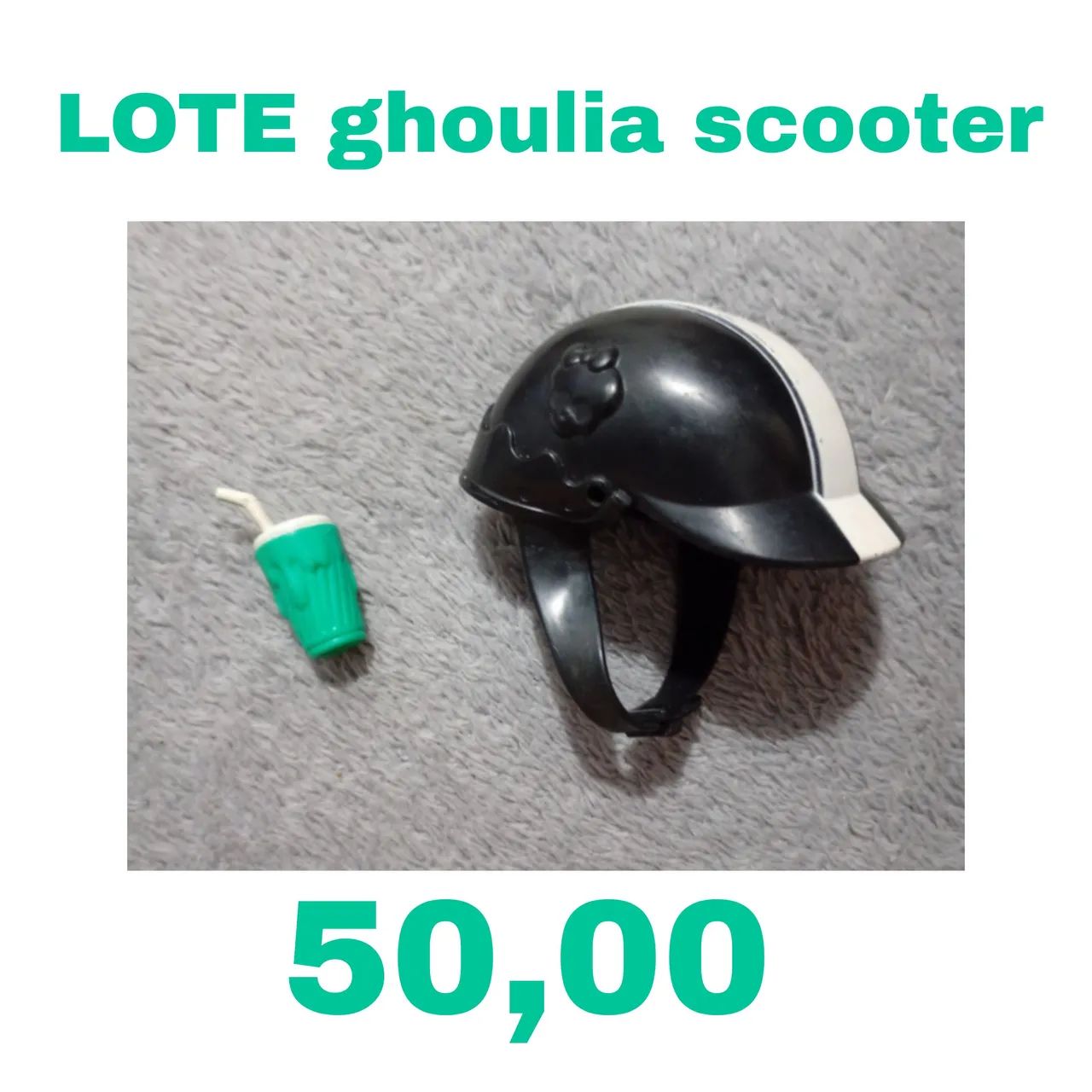 LOTE Monster high ghoulia scooter acessórios 