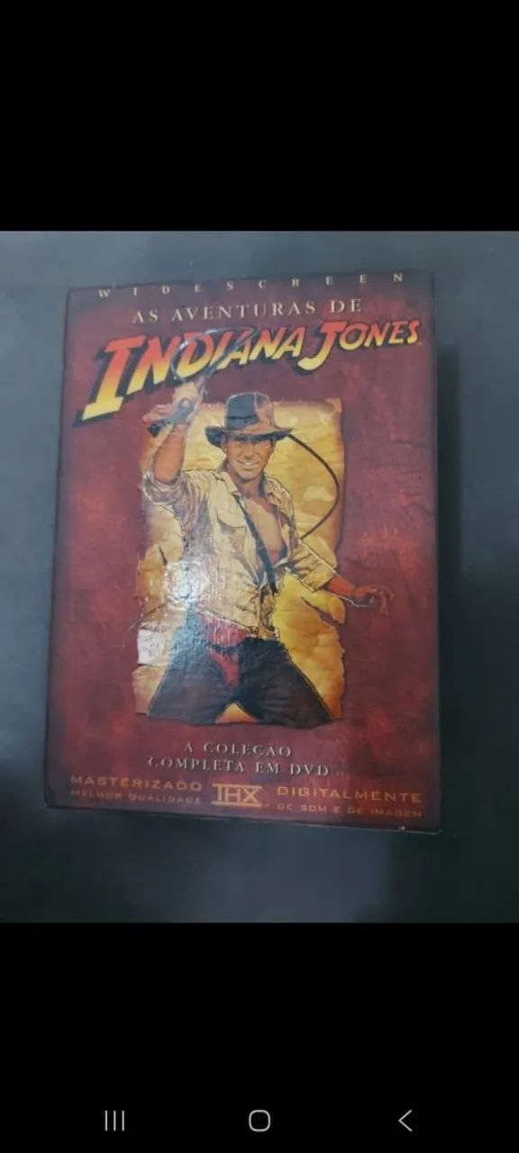 Box DVD Indiana Jones - Coleção Completa Original + Disco de Extras