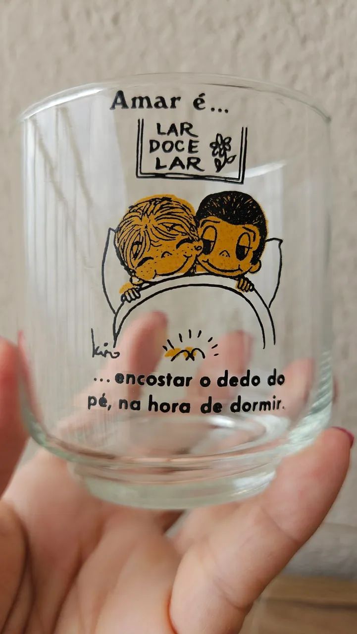 4 copos vintage da coleção amar é. .. - Foto 3