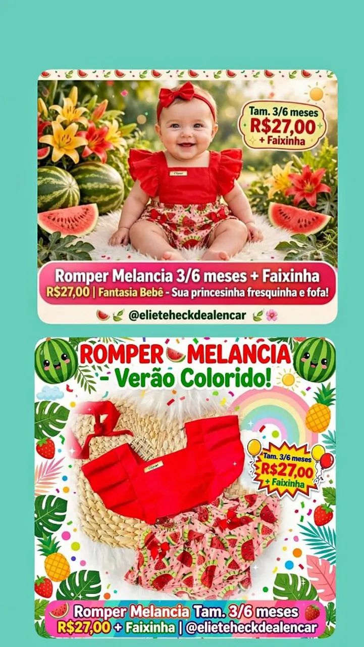 Romper temático meninas 