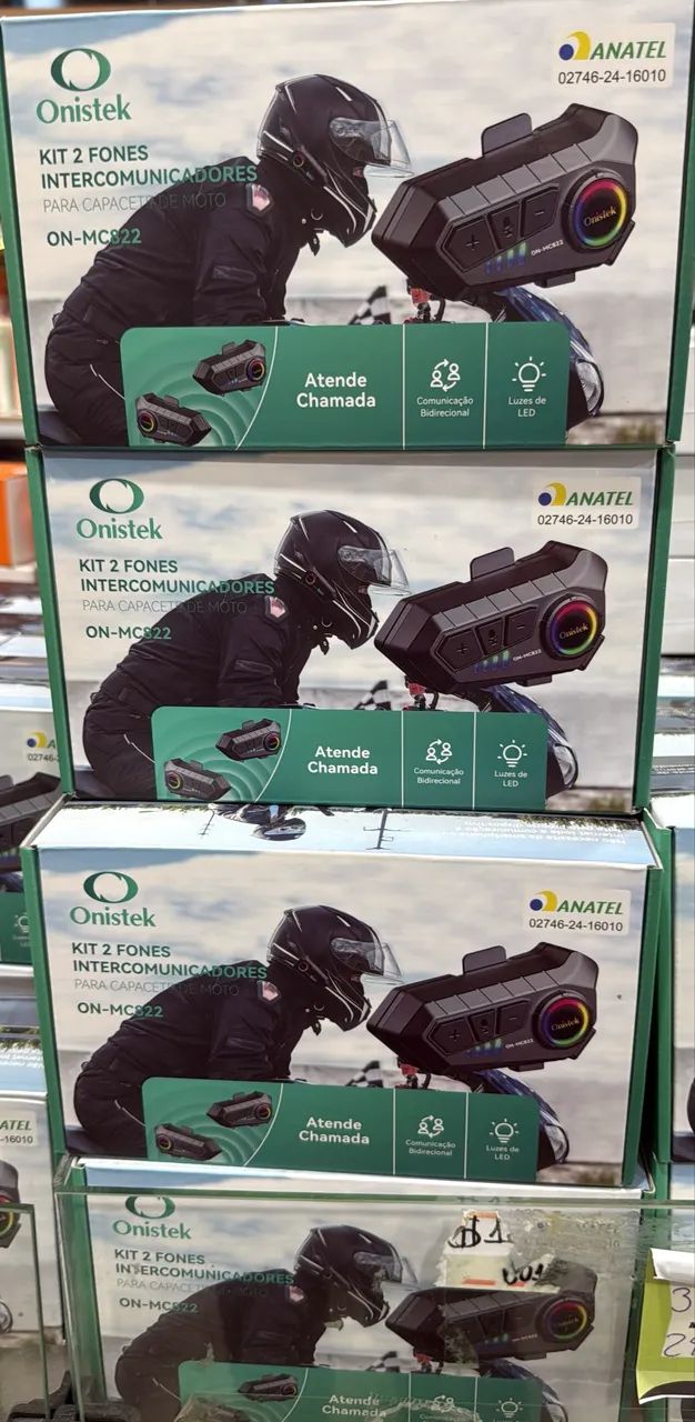 Fone intercomunicador para capacete 