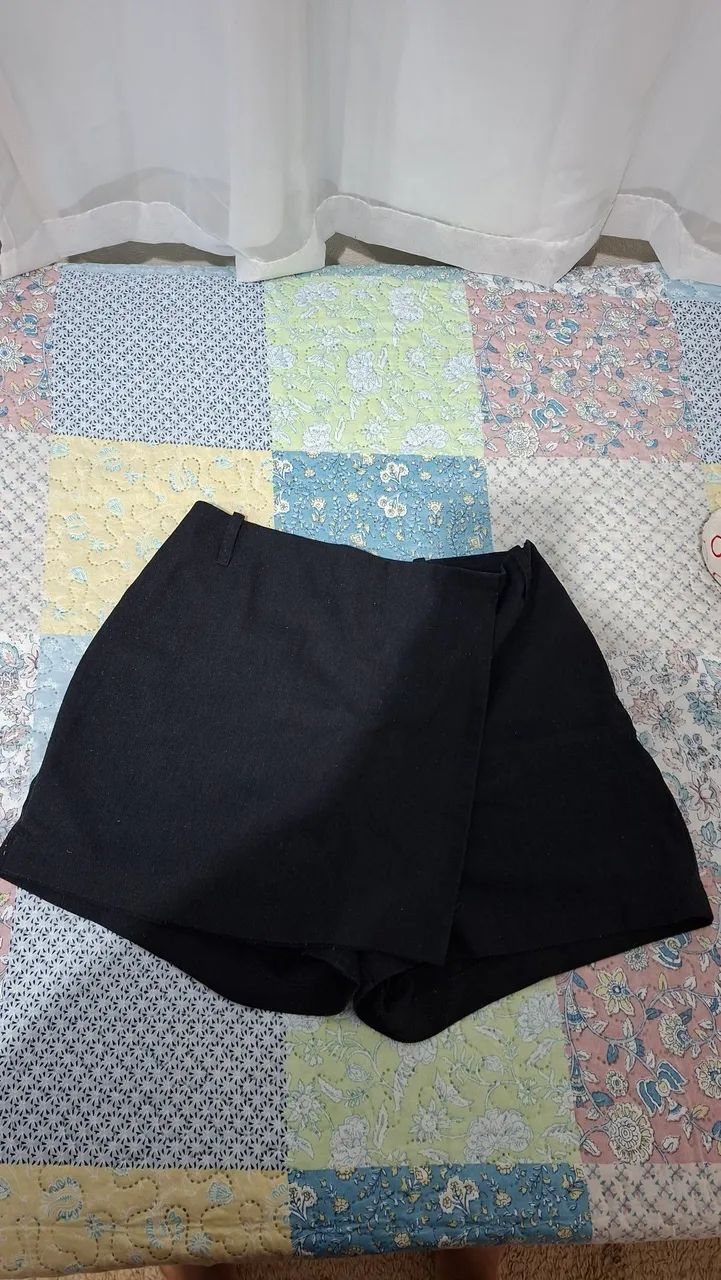 Short saia linho