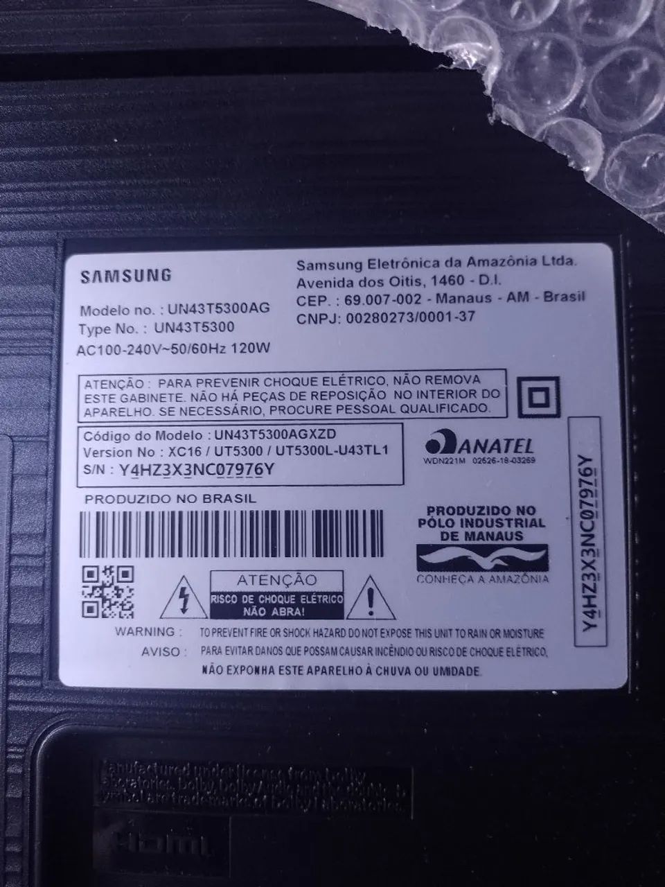 CARCAÇA DE TV SAMSUNG 43 - Foto 2
