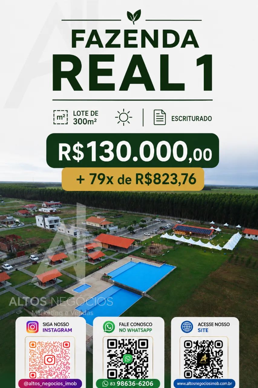 Fazenda Real 1 - Excelente Lote para Construir
