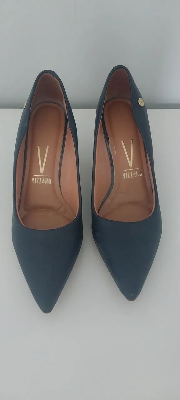 Scarpin clássico marinho