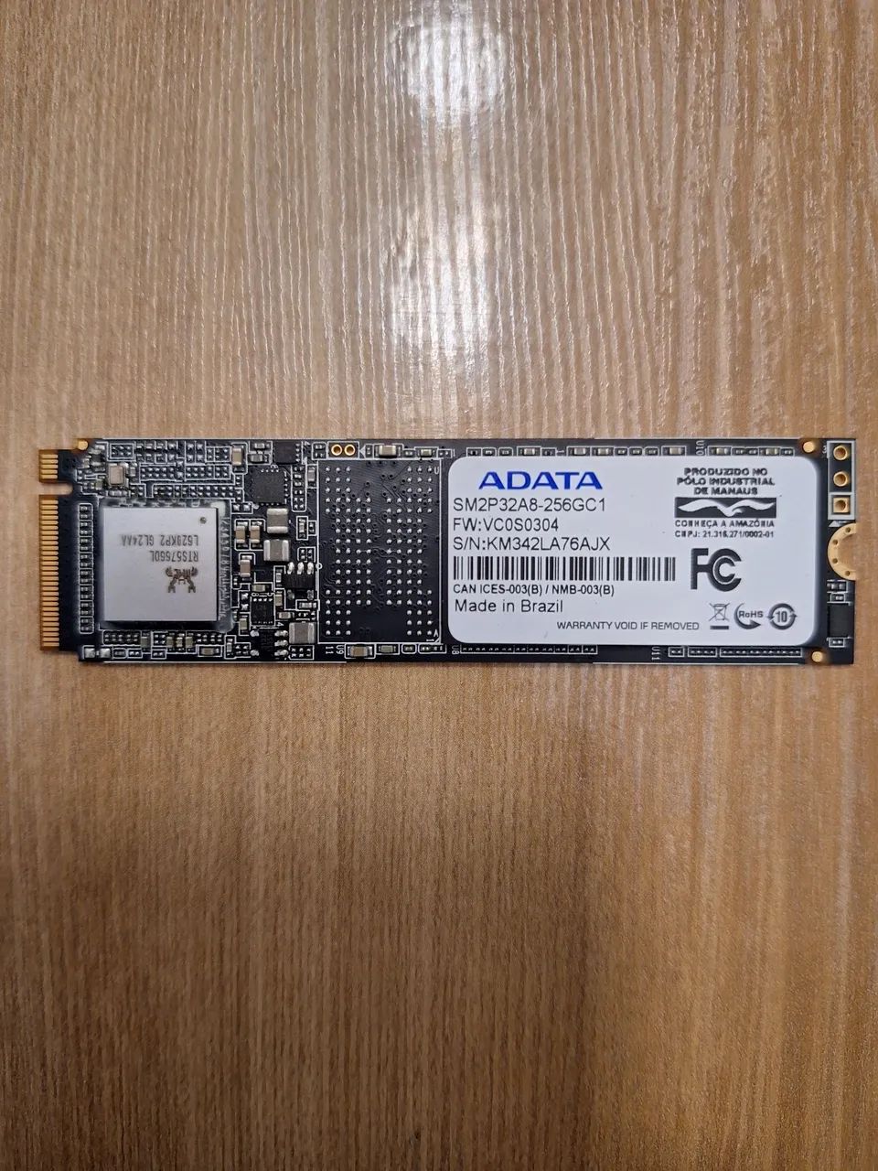 SSD Nvme 256GB Adata M.2 2280 Pcie 3.0 SM2P32A8-256GC
