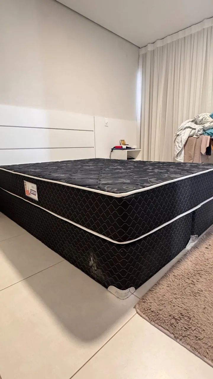 Cama box casal - colchão e base 