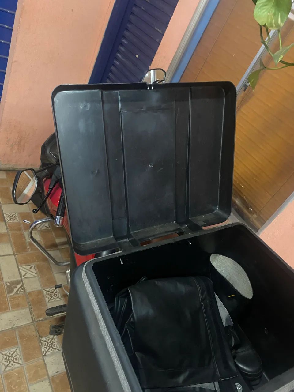 Baú 80L com suporte REBAIXADO completo 