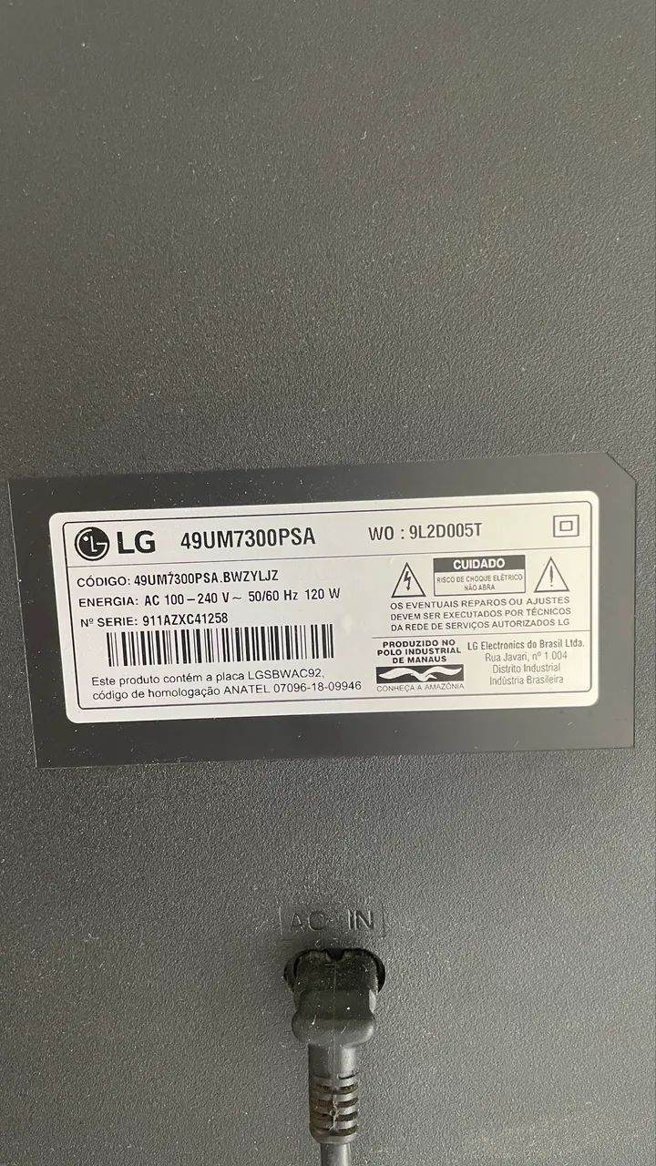 Tv LG - Tela quebrada - Foto 3