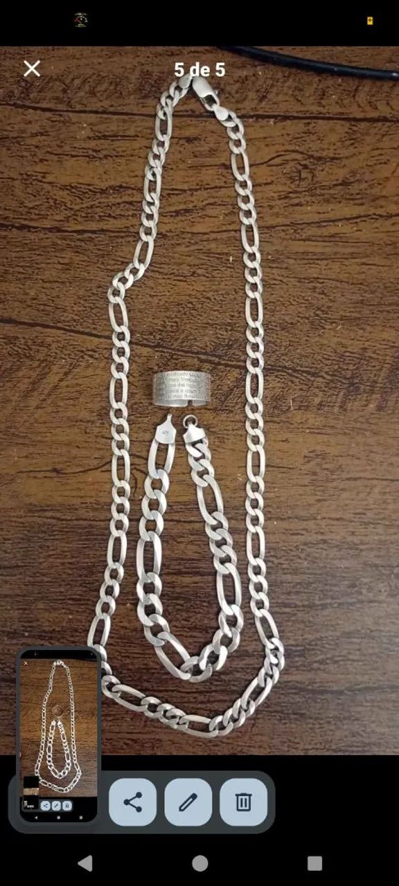 Conjunto de pratas ....