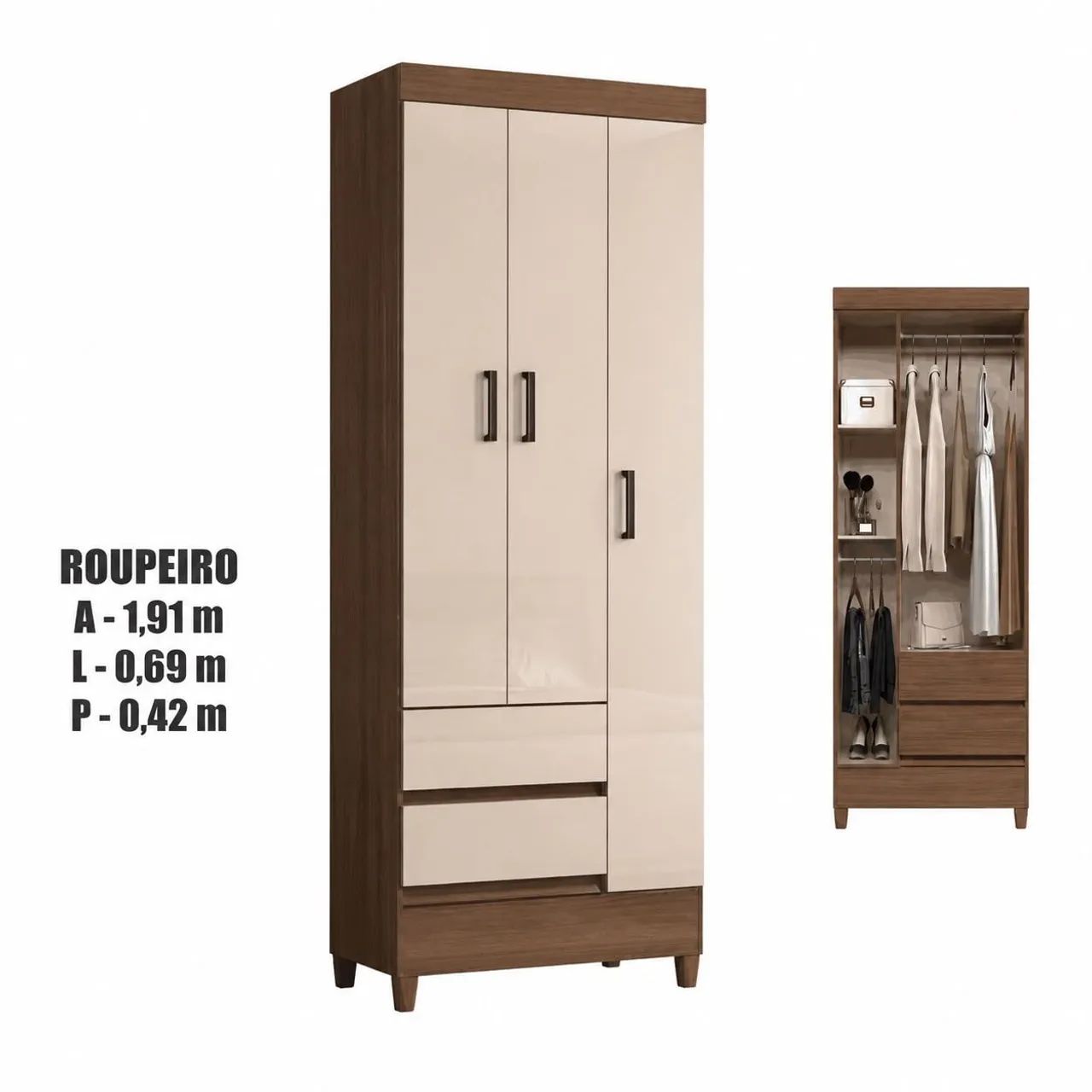 Vendo um guarda roupa 100% novo 