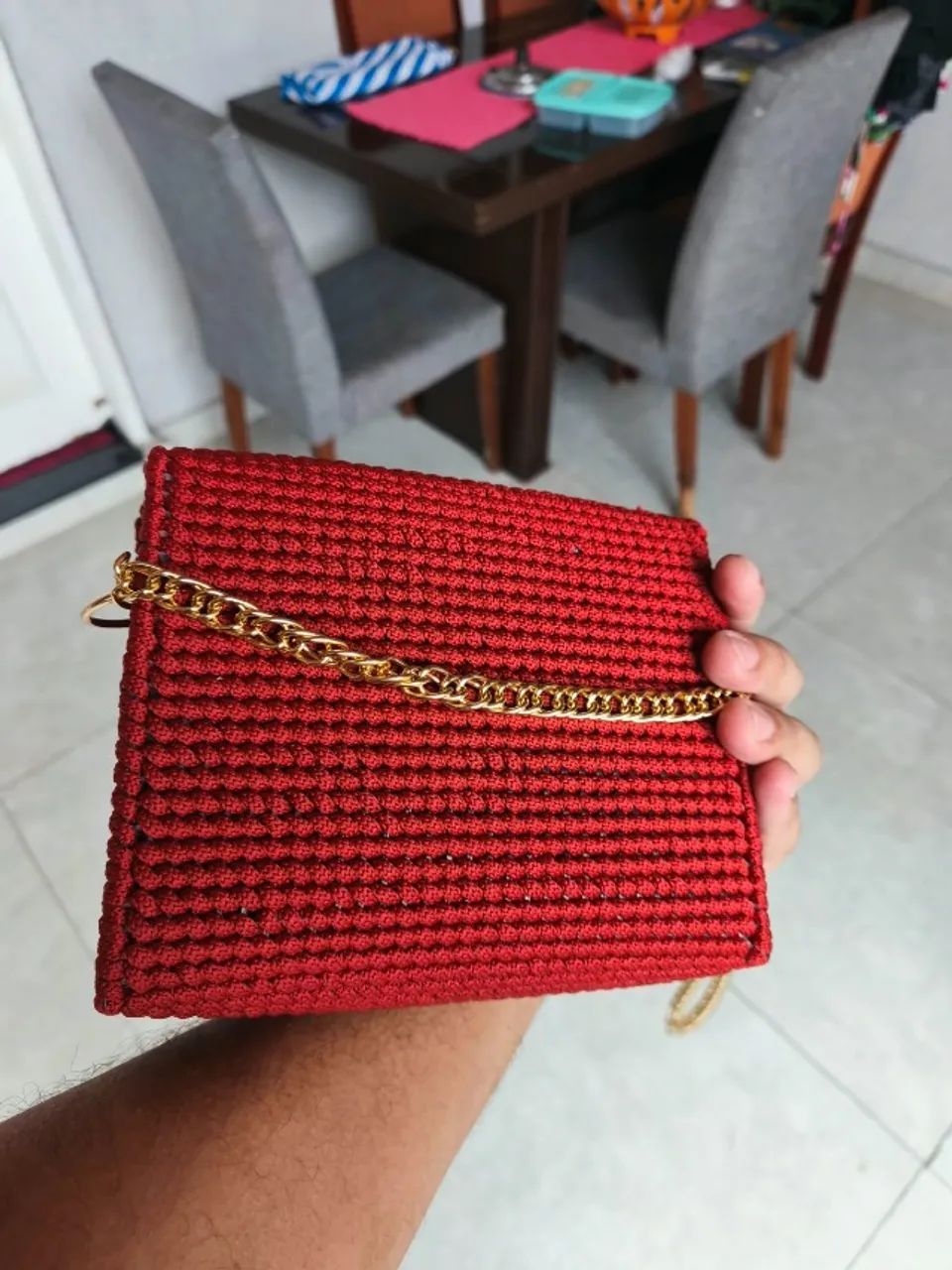 Linda bolsa de crochê - Foto 2
