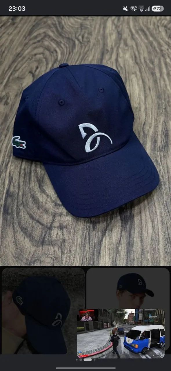 boné lacoste djokovic original