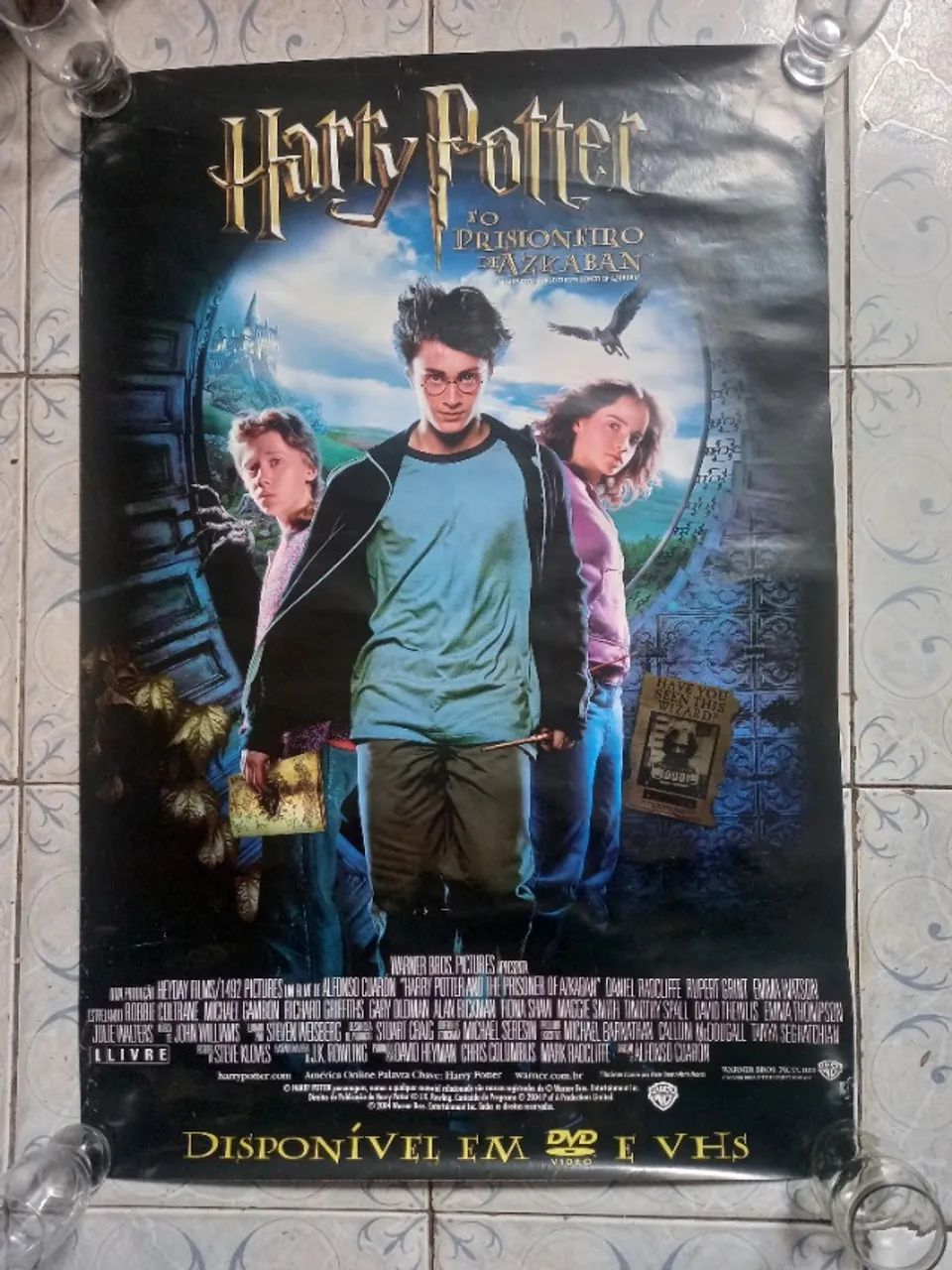 poster harry potter e o prisioneiro de azkaban (locadora)